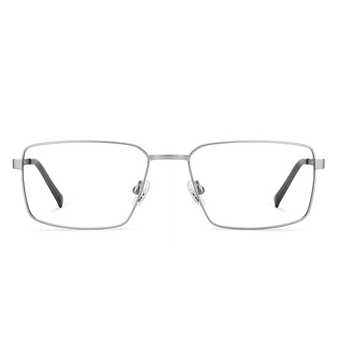 John Jacobs Online Silver Full Rim Rectangle left side