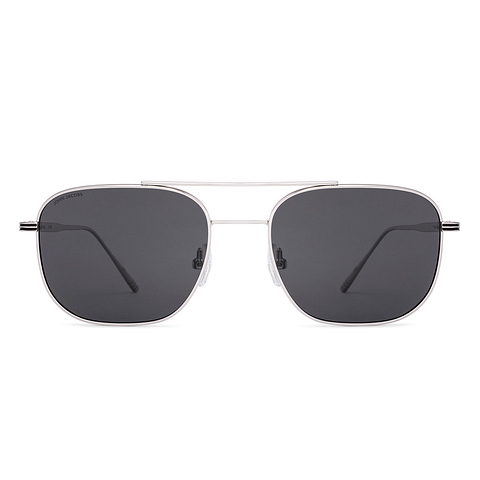 John Jacobs Silver Full Rim Square left side