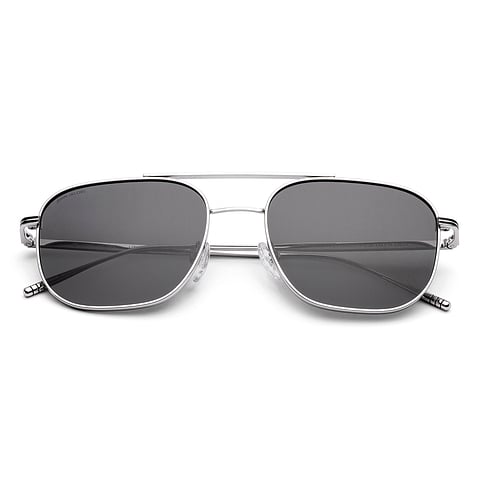 John Jacobs Silver Full Rim Square right side