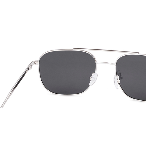 John Jacobs Silver Full Rim Square right side