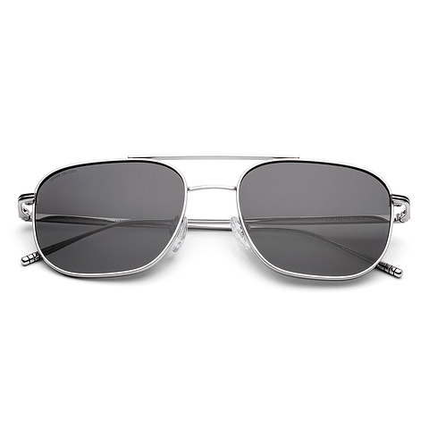 John Jacobs Silver Full Rim Square left side