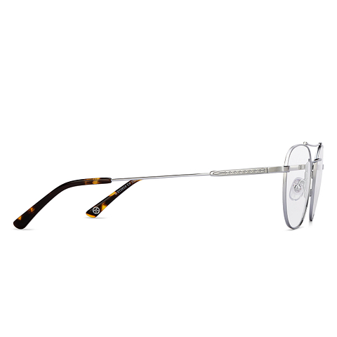 John Jacobs Online Silver Full Rim Square left side
