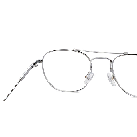 John Jacobs Online Silver Full Rim Square right side