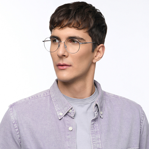 John Jacobs Online Silver Full Rim Round right side