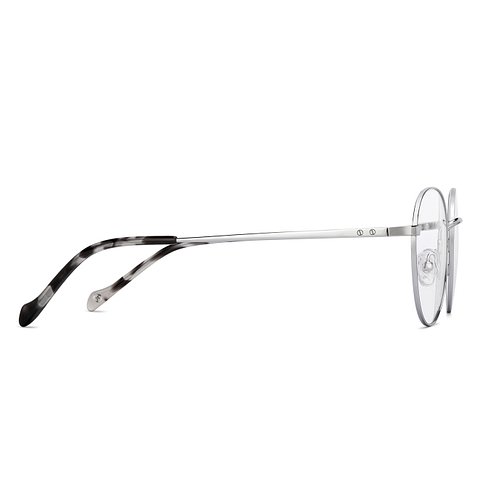 John Jacobs Online Silver Full Rim Round left side John Jacobs Online Silver Full Rim Round left side