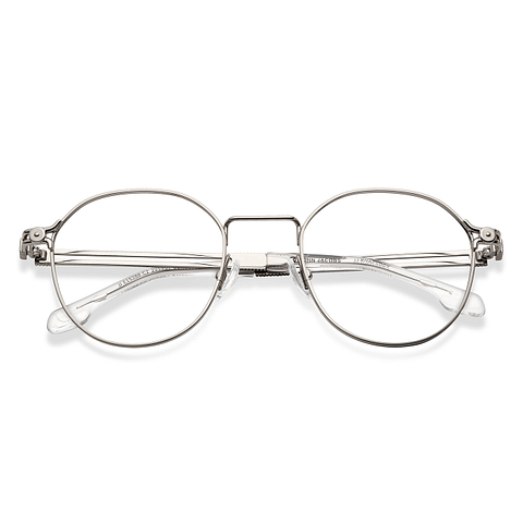 John Jacobs Online Silver Full Rim Round left side