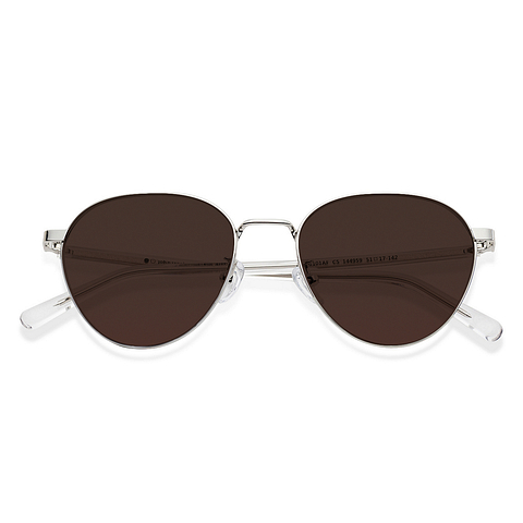 John Jacobs Online Silver Full Rim Round left side