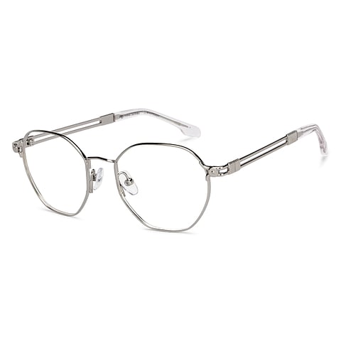 John Jacobs Silver Full Rim Square right side