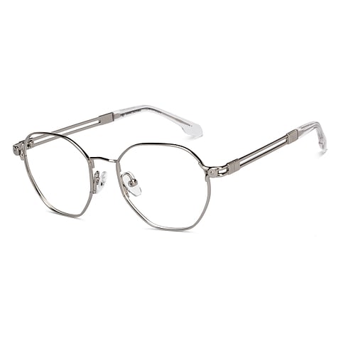 John Jacobs Silver Full Rim Square right side