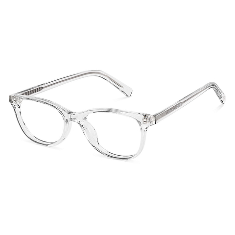 John Jacobs Crystal Transparent Full Rim Rectangle right side