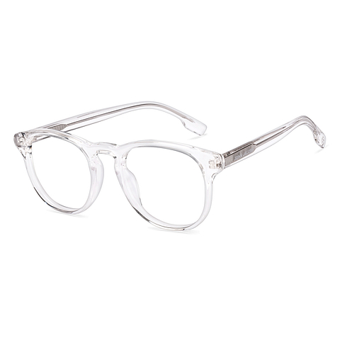 John Jacobs Crystal Transparent Full Rim Round left side