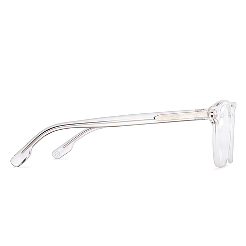 John Jacobs Crystal Transparent Full Rim Round left side