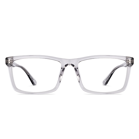John Jacobs Gray Transparent Full Rim Rectangle right side