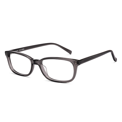 John Jacobs Gray Transparent Full Rim Rectangle right side