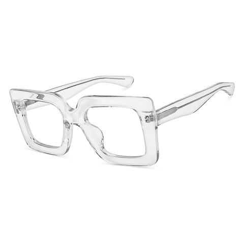 John Jacobs Online Crystal Transparent Full Rim Square right side