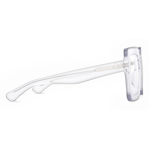 John Jacobs Online Crystal Transparent Full Rim Square left side