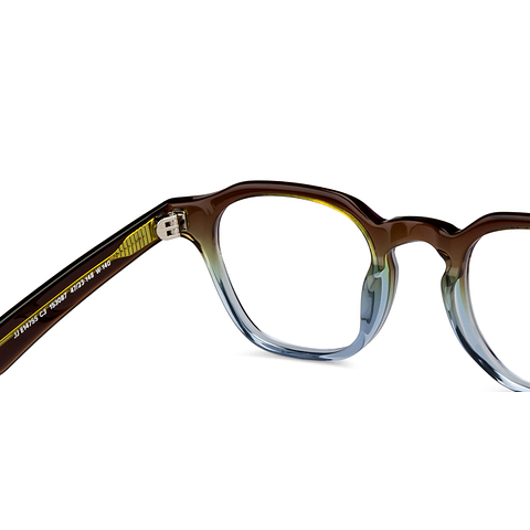 John Jacobs Online Light Brown Full Rim Square right side