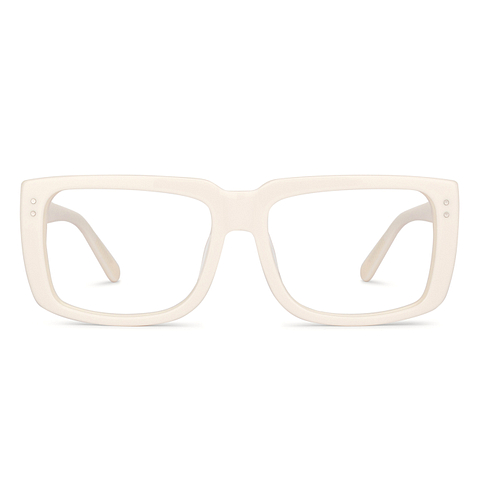 John Jacobs Online White Full Rim Square left side