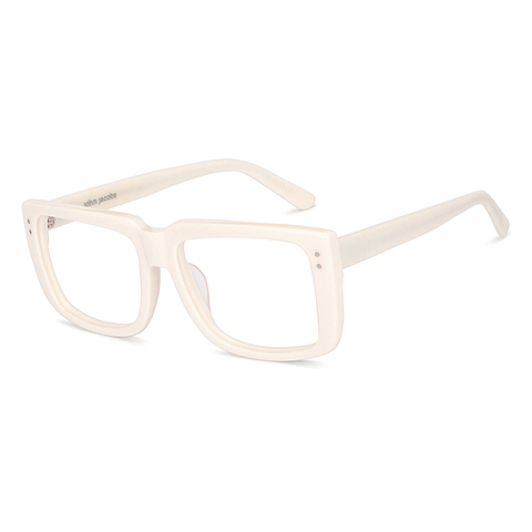 John Jacobs Online White Full Rim Square right side