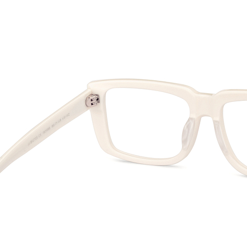 John Jacobs Online White Full Rim Square right side
