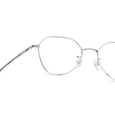 John Jacobs Silver Maroon Full Rim Round left side