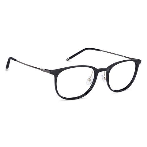 John Jacobs Black Full Rim Square left side