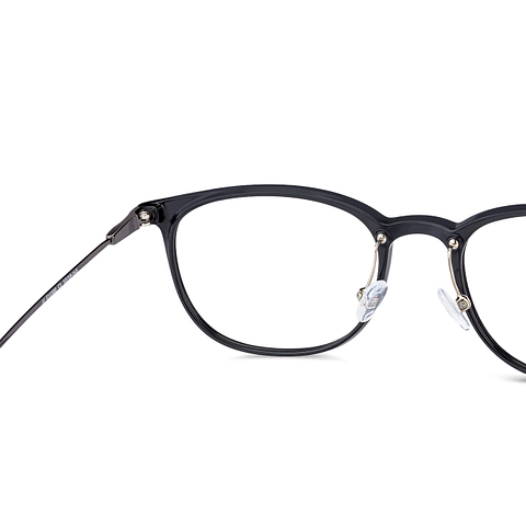 John Jacobs Online Black Full Rim Rectangle left side