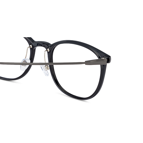 John Jacobs Online Black Full Rim Rectangle right side