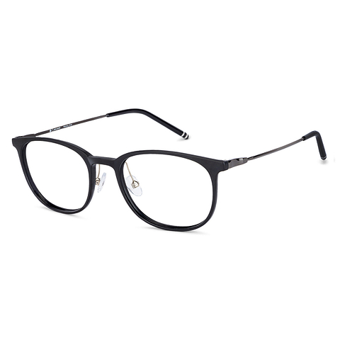 John Jacobs Black Full Rim Square left side