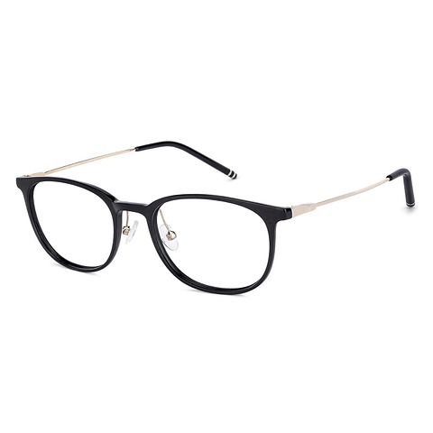 John Jacobs Black Full Rim Square right side