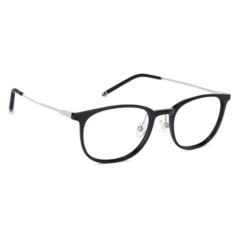 John Jacobs Black Full Rim Square left side
