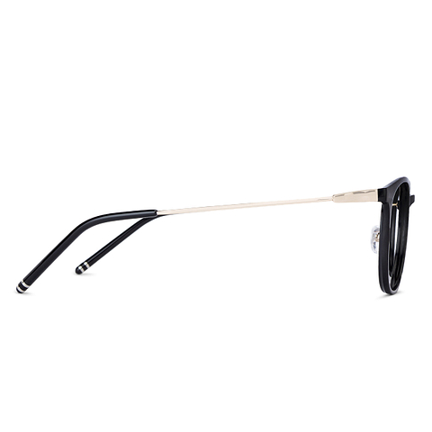 John Jacobs Black Full Rim Square right side