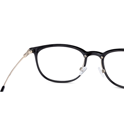 John Jacobs Black Full Rim Square left side