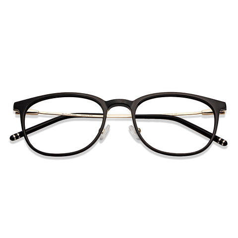John Jacobs Black Full Rim Square right side