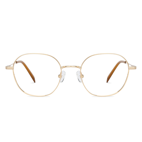 John Jacobs Online Gold Full Rim Hexagonal right side