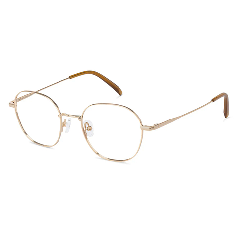 John Jacobs Online Gold Full Rim Hexagonal left side