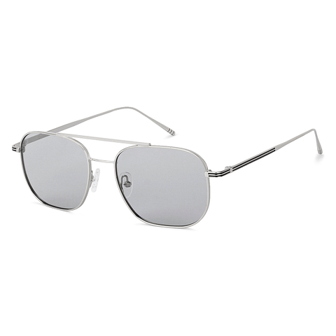 John Jacobs Silver Full Rim Square left side