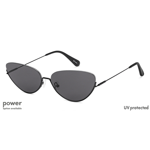 Buy John Jacobs Black Stainless Steel Cat Eye Sunglasses Online