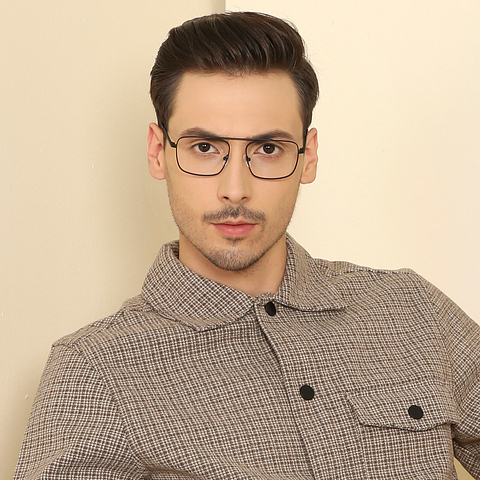 John Jacobs Online Black Full Rim Square right side