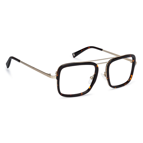 John Jacobs Light Brown Full Rim Square left side