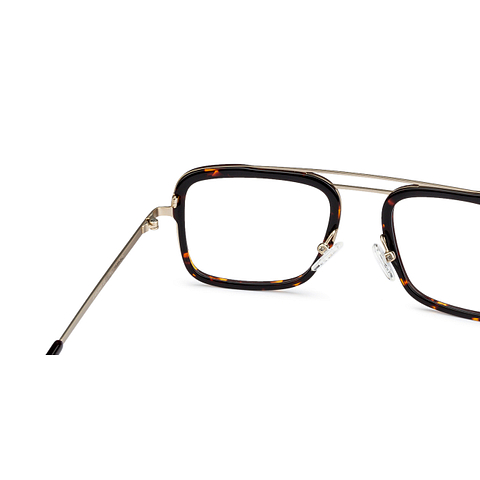 John Jacobs Light Brown Full Rim Square left side