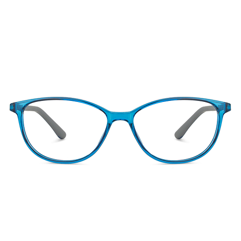 John Jacobs Online Sky Blue Full Rim Cat Eye left side
