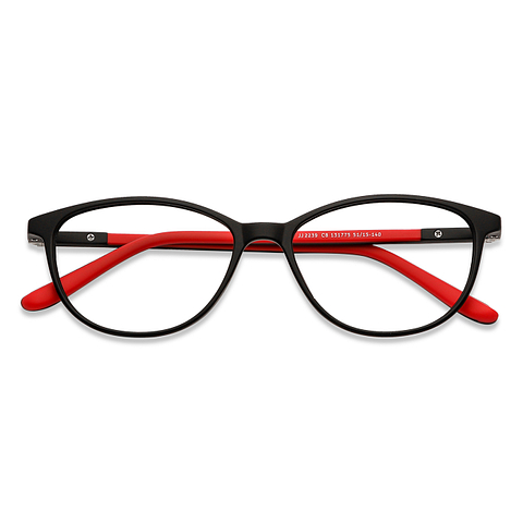 John Jacobs Online Black Full Rim Cat Eye left side