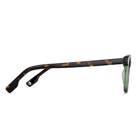 John Jacobs Online Green Transparent Full Rim Wayfarer right side