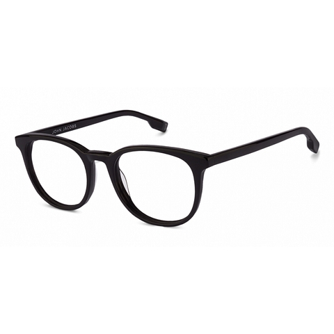 John Jacobs Black Full Rim Round right side