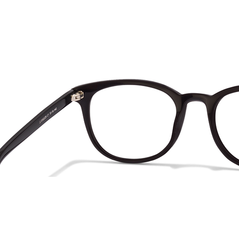 John Jacobs Black Full Rim Round left side