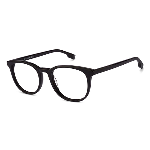 John Jacobs Black Full Rim Round right side