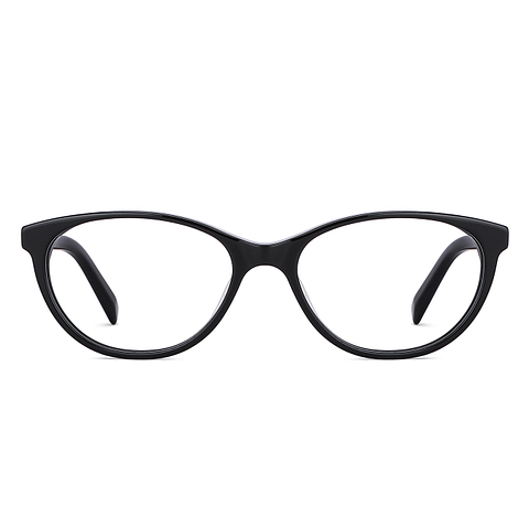 John Jacobs Screen Glasses Black Full Rim Cat Eye right side