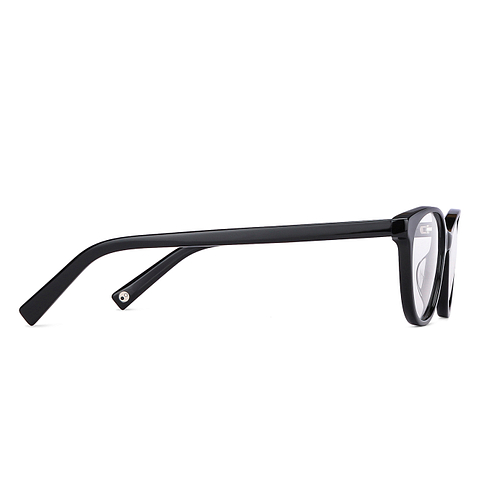 John Jacobs Screen Glasses Black Full Rim Cat Eye left side