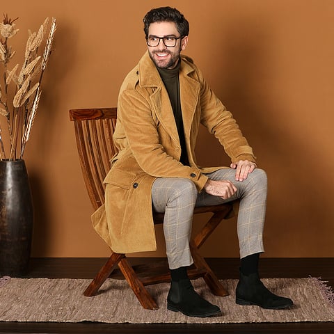 John Jacobs Online Light Brown Full Rim Square right side